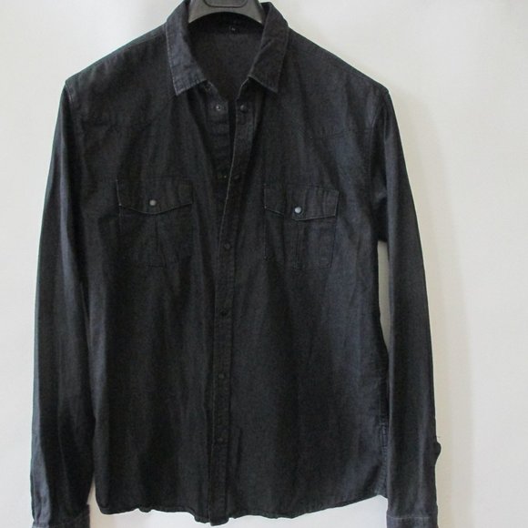 IRO DENIM BUTTON DOWN SHIRT - Picture 2 of 13